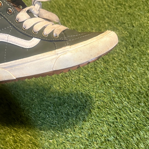 Vans MTE Kids High-Top Sneakers - Dark Green and White 1Y - Picture 6 of 7